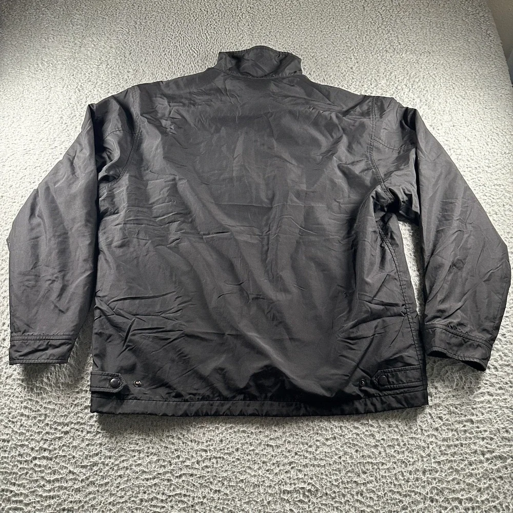 Vtg GAP Jacket‎ Mens L Blue Full Zip Lined Lightweight Coat Windbreaker 90's